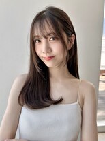バイオレット 栄店(Violet) ストレートヘアロングヘア縮毛矯正顔まわりカットRI-1