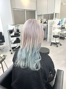 シェイロ(Cielro) 【ホワイト×インナー水色】SAKI