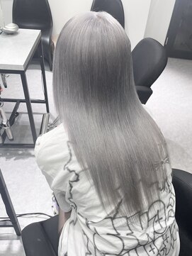 ペレ 渋谷(PELE) h_ デザインカラー/レイヤーカット/ウェットヘア/ベージュ