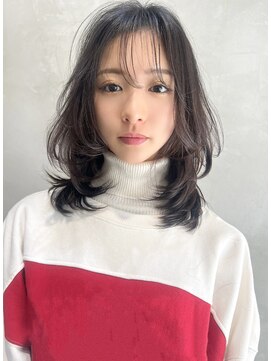 ロジッタ(ROJITHA) 【ROJITHA表参道原宿】ココアブラウン×レイヤーミディアム