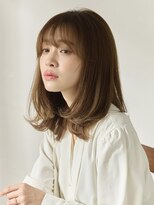 タヤ 府中店(TAYA)&nbsp;20代シースルーバングオリーブカラー外ハネくびれセミロング