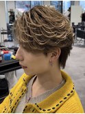 フェザーパーマニュアンスパーマコンマバングセンターパート