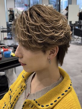 オーシャントーキョー 原宿(OCEAN TOKYO) フェザーパーマニュアンスパーマコンマバングセンターパート