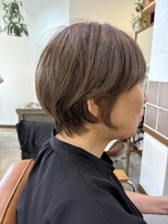 スアバイキキ(SuA by kiki.)&nbsp;アプリコットオレンジ/ハイライトカラー/奥ゆきショート[千葉]