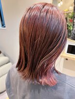 モア(more)&nbsp;ピンクインナーカラータッセルカット