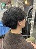 【メンズ人気No.1】カット+波巻きスパイラルパーマ￥13000#北18条#眉毛