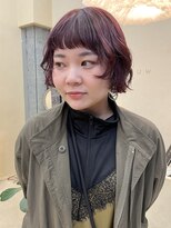 スニュウ(snuw)&nbsp;【snuw_ayano】ワインレッド/ミニボブ