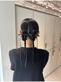結婚式参列タイトヘアアレンジ