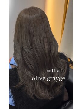 シーム 天神大名店(SEAM) ブリーチなしで叶うオリーブグレージュ