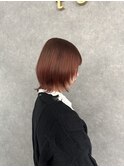 ボブウルフ×ピンクブラウン