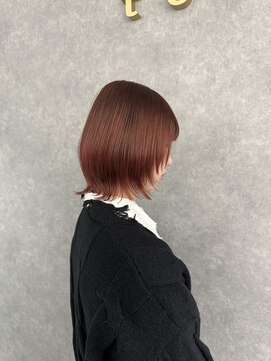 トイロ(toiro.) ボブウルフ×ピンクブラウン