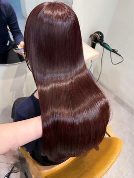 ロカ(roka) ブリーチなし暖色カラー/ワインレッド