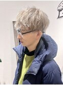 早坂/ブリーチカラー ホワイトベージュ 吉祥寺 マッシュパーマ