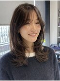 大人可愛いレイヤー 髪質改善 顔周りカット TOMOKI