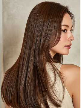 アイコニックナゴヤ(AIconic nagoya) 【艶色ロング】上品ブラウン×美シルエット