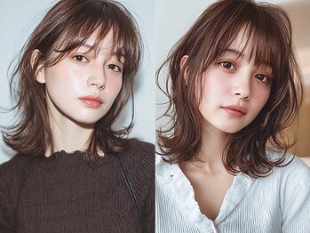 エッジ ヘア メイク(edge hair +make)の写真/第一印象UP★顔回りは特に拘ってデザイン！トレンドのレイヤーカットや小顔見せカットも◎［南流山］