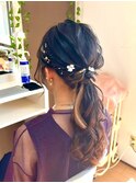 ゆるふわローポニー【横浜/ヘアセット/着付け/ヘアメイク】