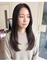 零秒女髪 千里丘店 艶カラーで叶える上品で美しい大人ロング髪質改善艶髪艶感
