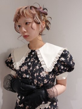 ユルクメゾンシティ 名古屋(JURK MAISON CITY) 名古屋/ミルクティーブロンド/ダークブルー/デジタルパーマ
