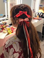 バサラ 浅草寺店(VASARA)&nbsp;編み込みハートハーフアップ