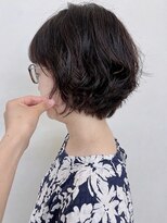 モリオフロムロンドン 原宿本店(morio from London)&nbsp;【morio原宿】ゆるふわショートパーマ　前下がり　丸みショート
