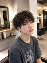MEN's Baguz MEN'Sカット/ MEN'Sパーマ/ MEN'Sカラー 無造作メンズニュアンスパーマ韓国風