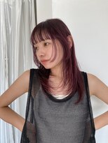 バディヘア リープ(BUDDY HAIR Leap)&nbsp;ロングフェイスレイヤー/ボルドーカラー