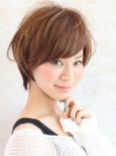 ヘアー ユシュ(hair Yush) かわいいショートボブ