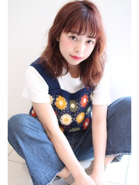 ミニヨン バイ ハピネス 高の原店(mignon by Happiness) 大人可愛い暖色系カラーピンクアッシュカラー奈良清水