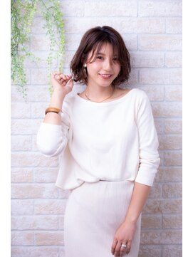 ヘアーアートシフォン 池袋西口店(Hair art chiffon) マッシュ丸みショートナチュラルボブインナーカラーボブディ