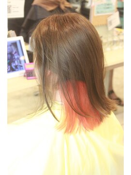 エメールヘア(aimere hair) オレンジインナーカラー