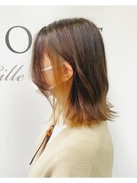 アンサム リリー(UNSOME Lille) 【UNSOME Lille】インナーカラー/ハニーベージュ/ダークブラウン