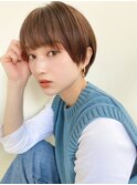 30代・40代大人可愛い小顔ショートボブ丸み前下がり