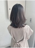 伸ばし中セミロングレイヤー似合わせヘア◎sk