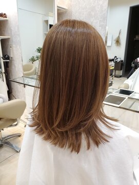 ヴィーヴォ 天六店(VIVO) 【VIVO】Watanabe レイヤーカット セミロング ベージュカラー