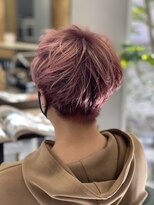 カーサ バイ ハミュウ たまプラーザ(CASA by Humium)&nbsp;20代30代ブリーチダブルカラーピンクハンサムショート