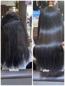 ビープライズ(Be PRIZE) クセ毛が強くて伸びにくいガーナとのハーフの人もストレート