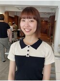 orange beige / bob