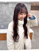 トゥコ(tuco)&nbsp;暖色カラー　インナーカラー　ロングヘア　ブドウカラー　カラー