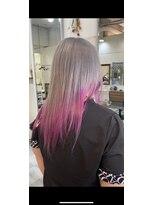 ベストヘアー 上本郷店&nbsp;シルバーピンクグラデーションカラー　松戸市　(BESTHAIR上本郷)
