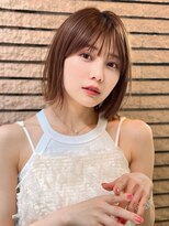 アグ ヘアー ダリア 喜多方店(Agu hair dahlia)&nbsp;《Agu hair》顎ライン外ハネボブ×numberA.ケアオイルスリーク