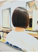 切りっぱなしラインボブ