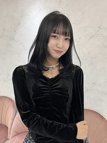 ジーナ 名駅(XENA.) 《karen》ブルーブラック/透明感カラー/レイヤー/顔まわりカット