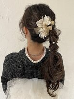 バサラ 大阪梅田店(VASARA)&nbsp;着物　へアメ　編み下ろし　ポニーテール　ゆるふわ　大阪