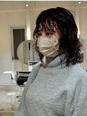 【横山】レイヤーウェーブミディア外国人のくせ毛風パーマ