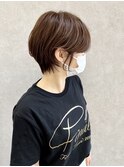 耳かけショートボブ