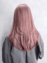 アルバム 池袋(ALBUM) 透明感カラーウルフレイヤーロングピンクヘアー秋色_ba537423