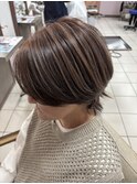 白髪ぼかしハイライト