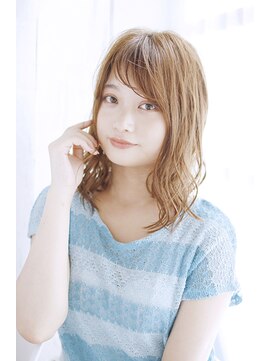 シュシュット(chouchoute) ミニウルフホワイトグレージュデジタルパーマチェリーブラウン18