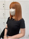 ストレートボブ☆オレンジ
